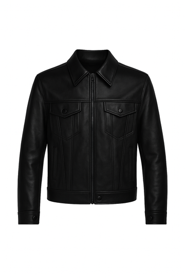 BLACK LEATHER JACKET