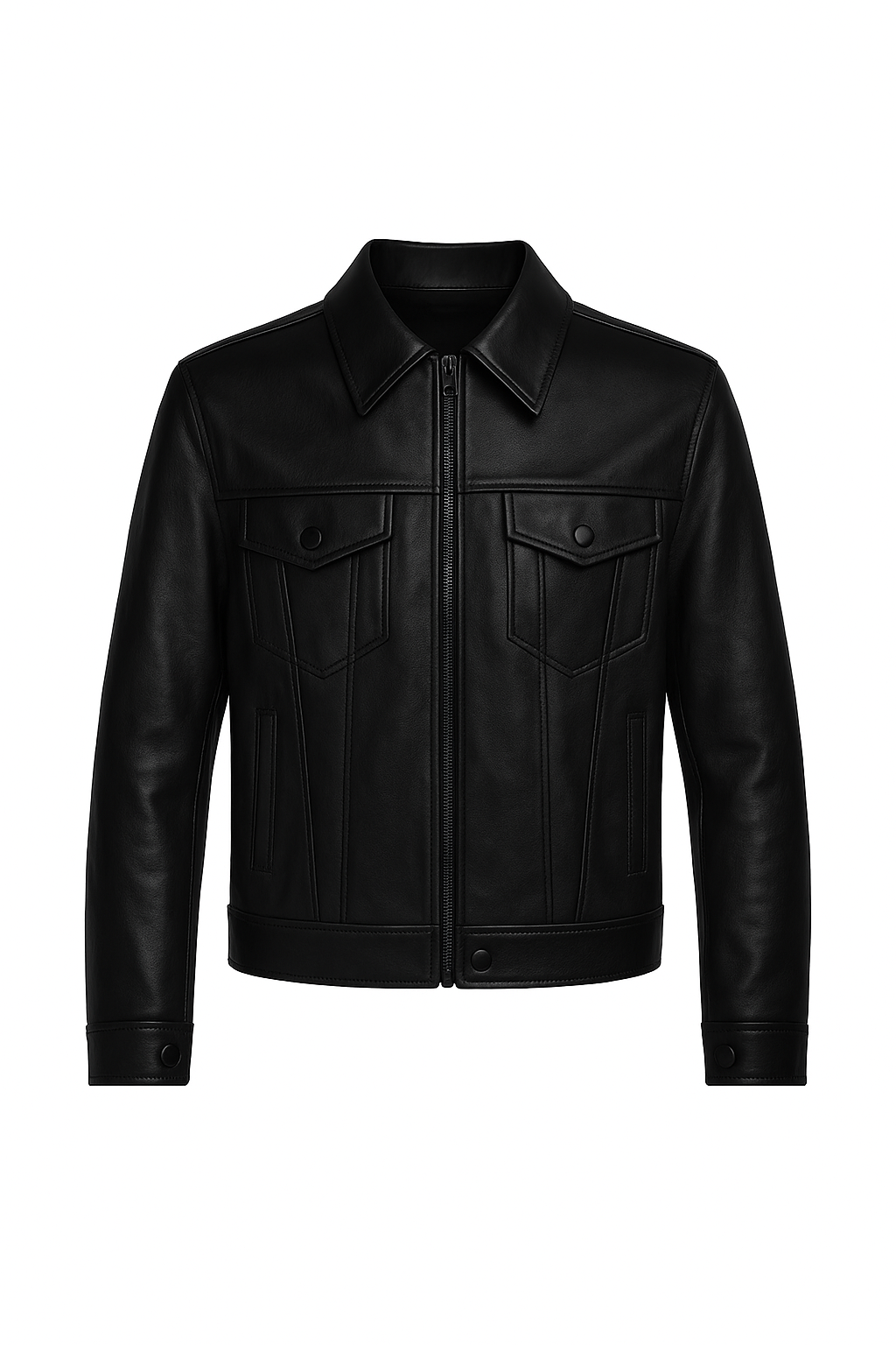 BLACK LEATHER JACKET