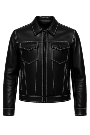 WHITE VENOM LEATHER JACKET